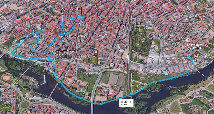 mapa carrera